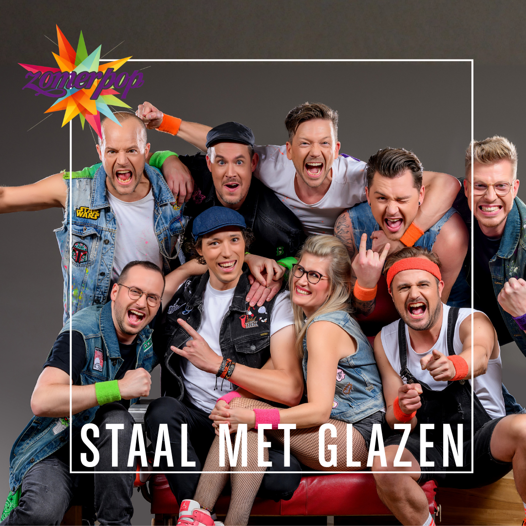 Staal met glazen